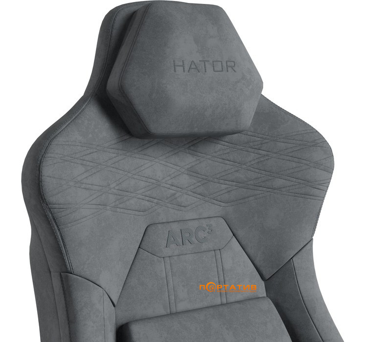 Кресло для геймеров HATOR Arc 3 XL Velour Grey (HTC3446XL)