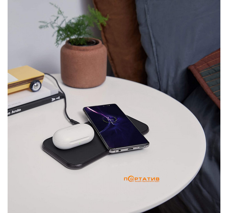 Zens Dual Aluminium Wireless Charger Black with 30W USB-C PD Wall Charger (ZEDC10B/00)
