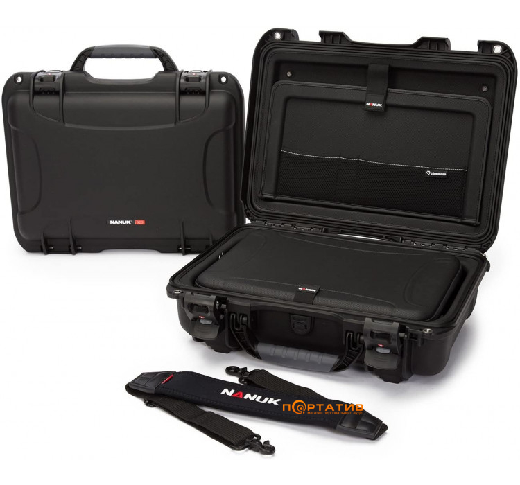 Nanuk Case 923 With Laptop Kit and Strap Black (923-LK01)
