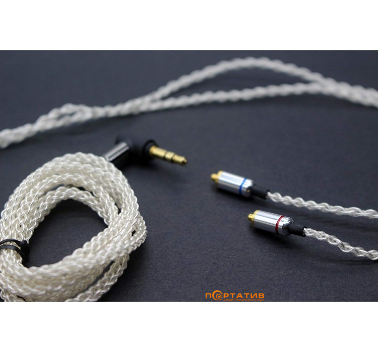 Alpha & Delta 8 core silver MMCX upgrade cable