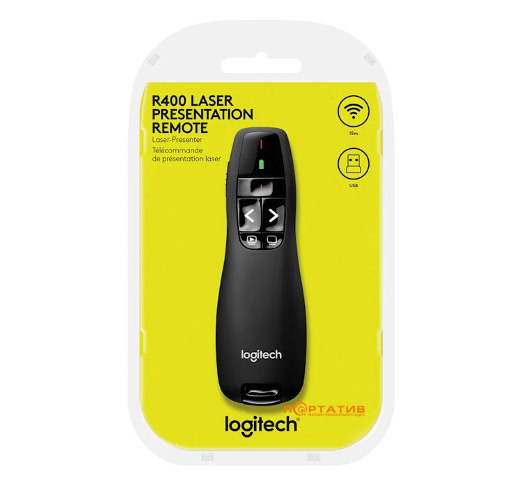 Презентер Logitech Wireless Presenter R400 (910-001356)