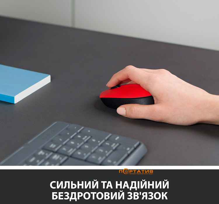 Мишка Logitech M171 Wireless Red/Black (910-004641)