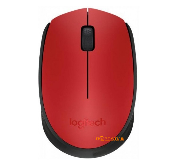 Logitech Wireless Mouse M171 Red/Black (910-004641)