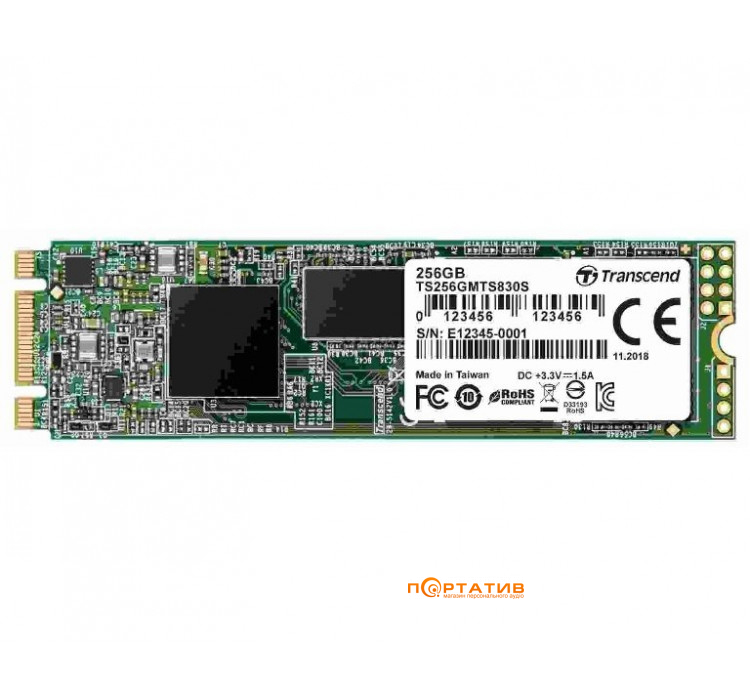 Transcend SSD MTS830S 256GB M.2 2280 SATAIII TLC (TS256GMTS830S)