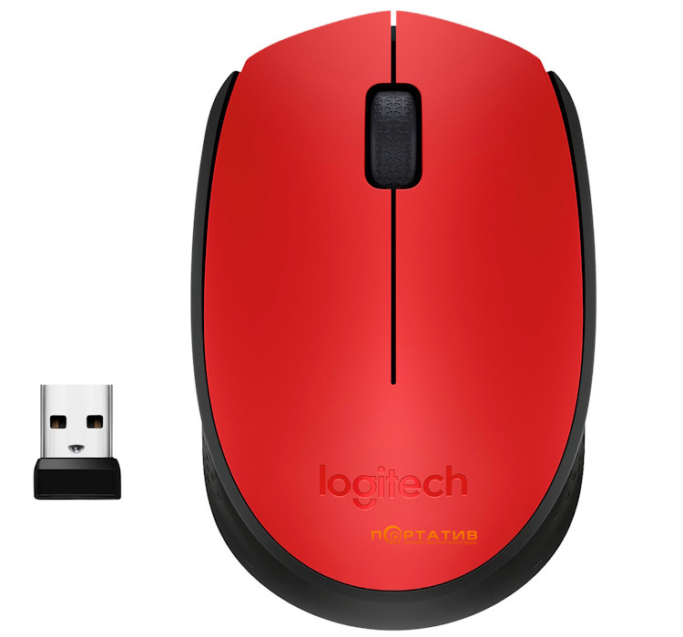 Мишка Logitech M171 Wireless Red/Black (910-004641)