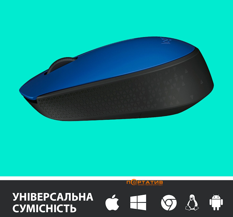 Мишка Мишка Logitech M171 Wireless Blue / Black (910-004640)