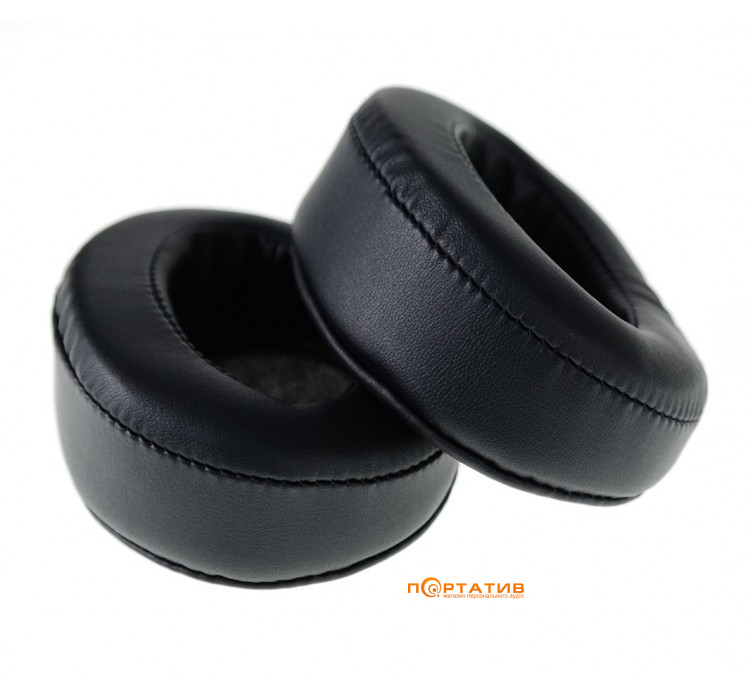 Brainwavz Headphone Memory Foam Earpads Oval PU Leather Angled Black