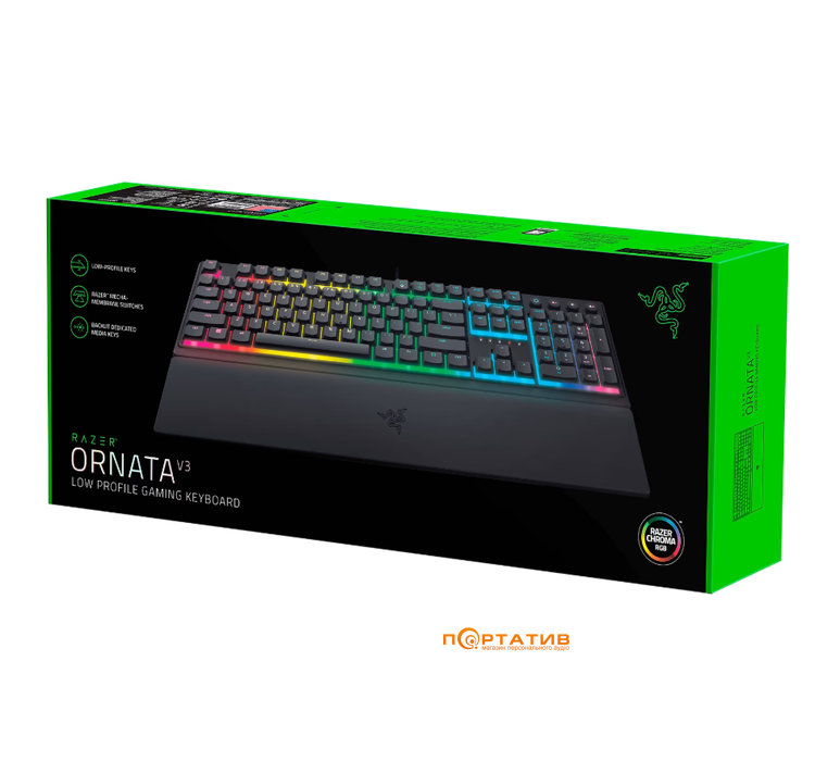 Ігрова клавіатура Razer Ornata V3 UKR (RZ03-04462100-R371)
