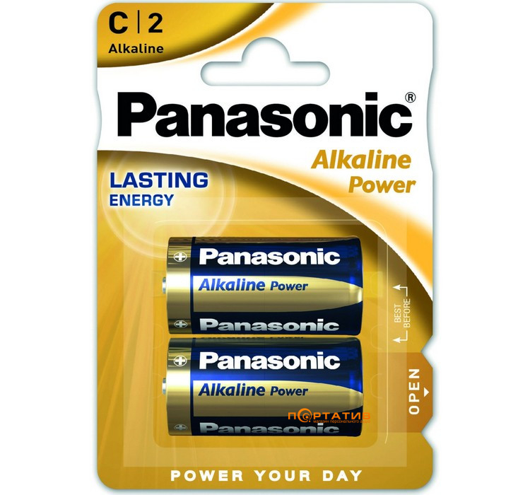Батарейка Panasonic ALKALINE POWER C BLI 2 (LR14REB/2BP)