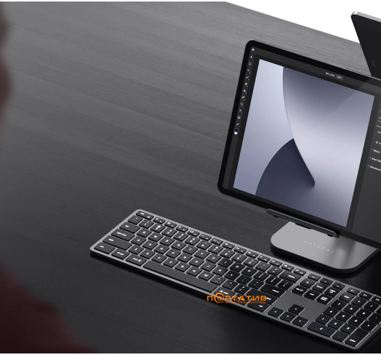 Клавиатура Satechi X3 Slim Mechanical Backlit Bluetooth Keyboard Dark UA (ST-BTSX3M)