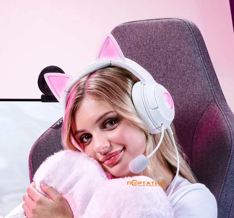 Игровая гарнитура Razer Kraken Kitty V2 White (RZ04-04730600-R3M1)
