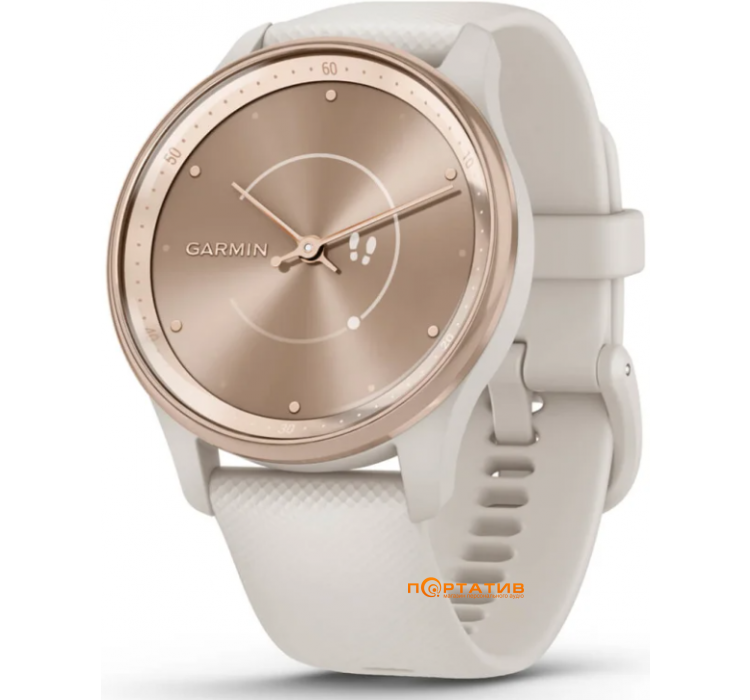 Смарт-часы Garmin Vivomove Trend, White Cream, Silicone (010-02665-01)