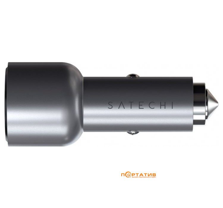 Satechi 40W Dual USB-C PD Car Charger Space Grey (ST-U2C40CCM)