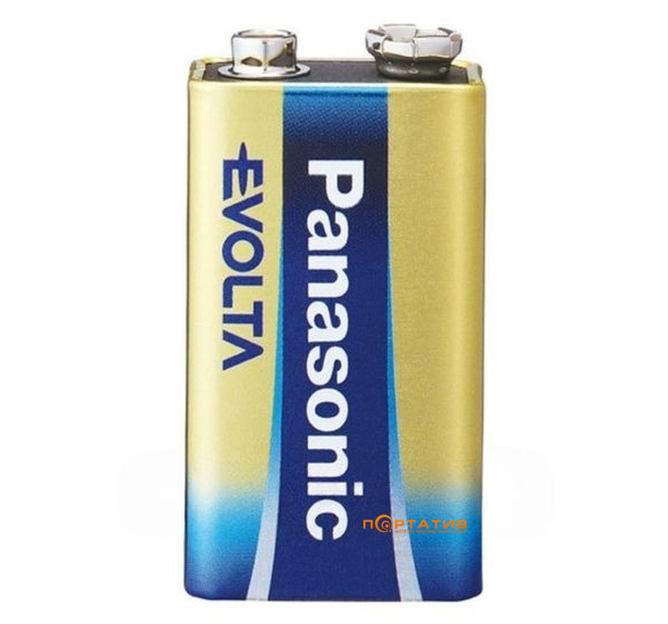 Батарейка Panasonic EVOLTA KRONA 6LR61 BLI 1 ALKALINE (6LR61EGE/1BP)