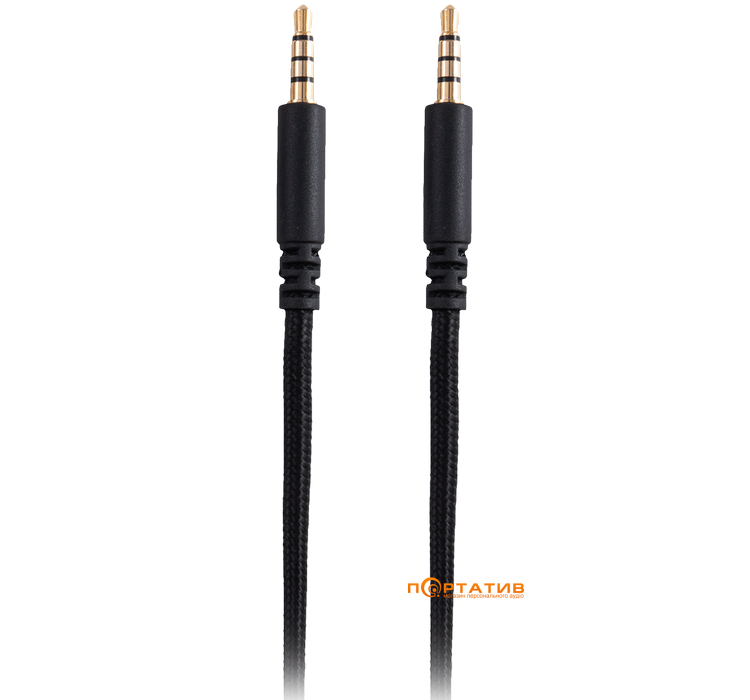 Кабель-перехідник універсальний НАTOR 1.0м *3.5мм male-male (ACC-211) Black