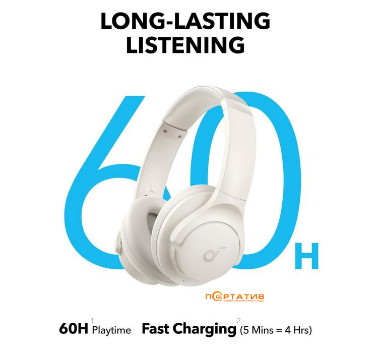Навушники Anker SoundCore Q11i Cream White (A3005G21)