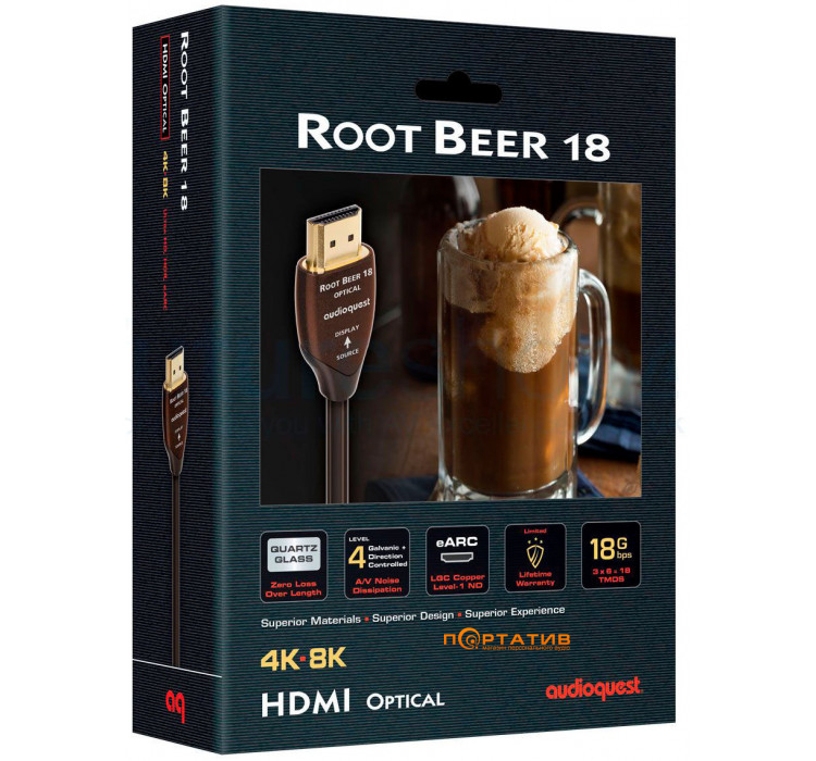 AUDIOQUEST 30m HDMI 18G AOC Root Beer