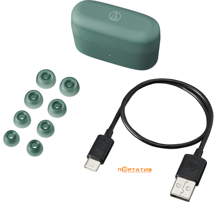 Навушники Audio-Technica ATH-CKS30TW+GR Green