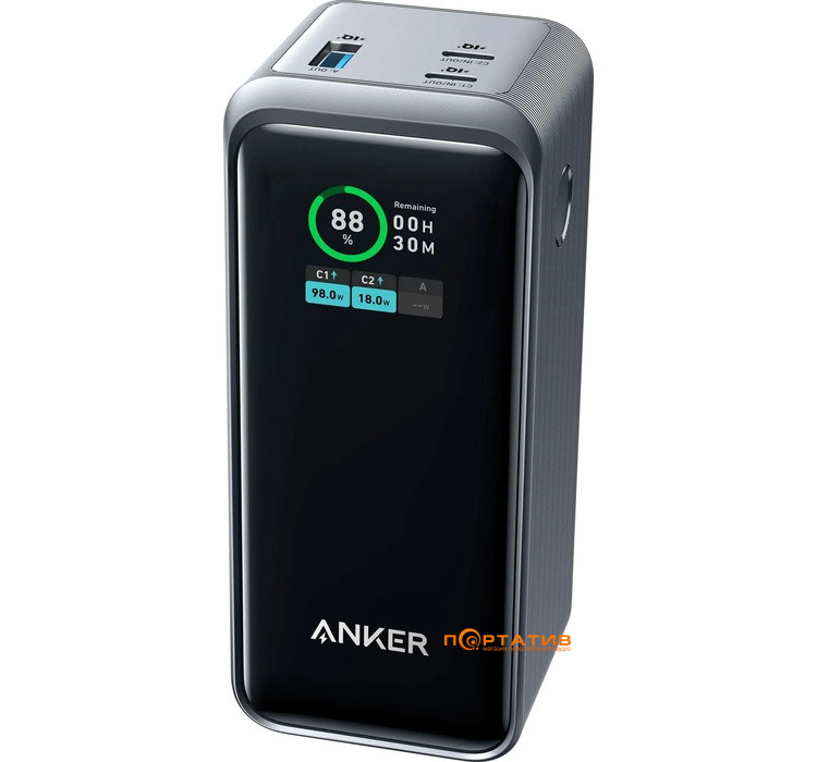 Внешний аккумулятор Anker 735 Prime 20000 mAh 200W PD Black (A1336011)