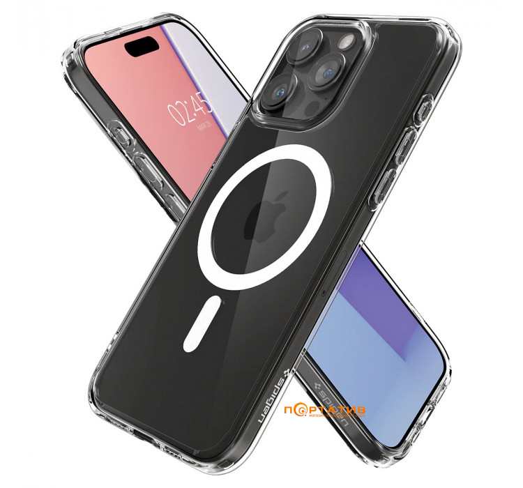 Чохол Spigen для Apple iPhone 15 Pro Max Ultra Hybrid MagFit, White (ACS06576)