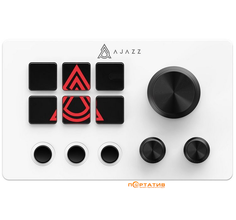 Контролер для стримінгу Ajazz AKP03E USB White