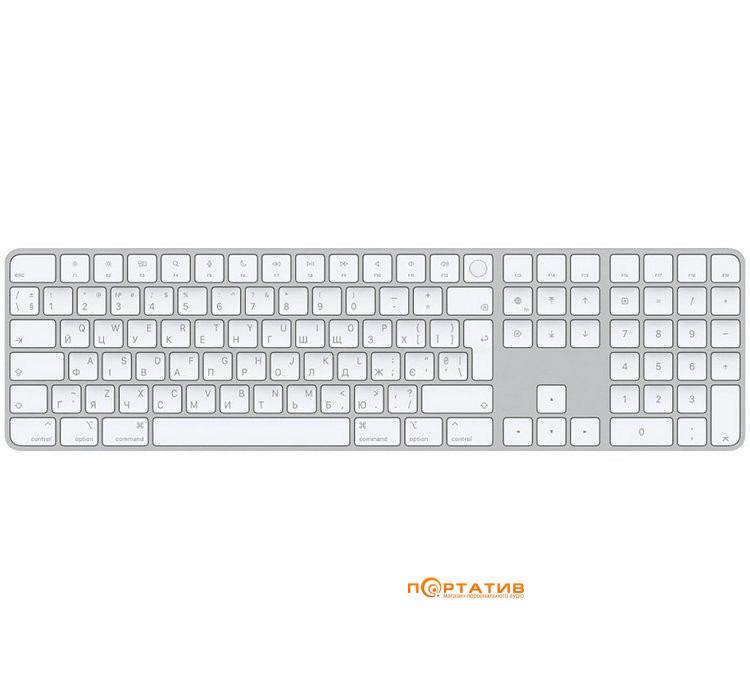 Клавіатура Apple Magic Keyboard with Touch ID and Numeric Keypad for Mac with Apple Silicon UA (MK2C3UA/A)