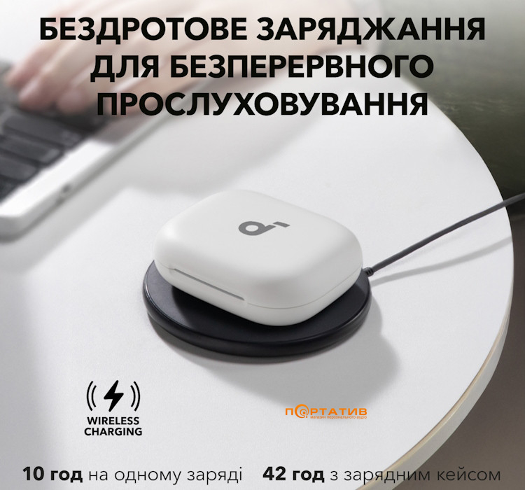 Наушники Anker SoundCore Aerofit 2 White (A3874G21)