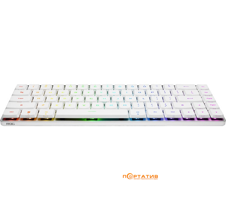 Игровая клавиатура ASUS ROG Falchion RX Low Profile Red USB/BT EN/UA White (90MP03EC-BKMA10)