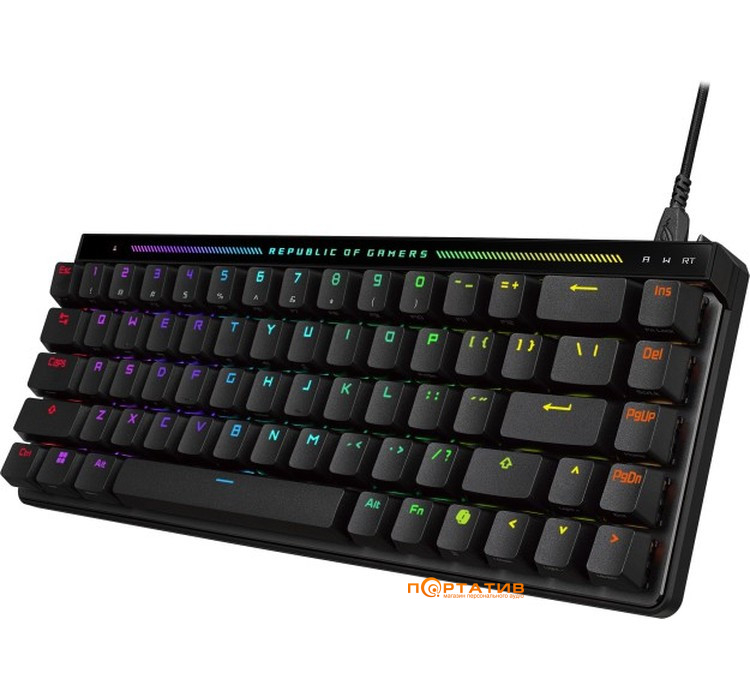 Ігрова клавіатура ASUS ROG Falchion Ace HFX USB EN Black (90MP03VE-BKUA20)