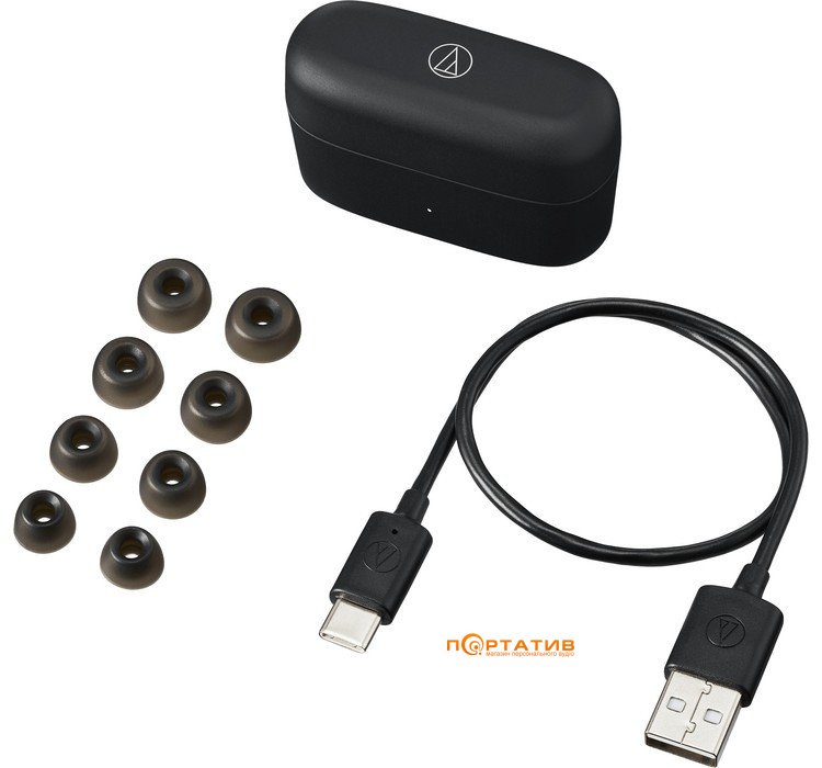 Наушники Audio-Technica ATH-CKS30TW+BK Black