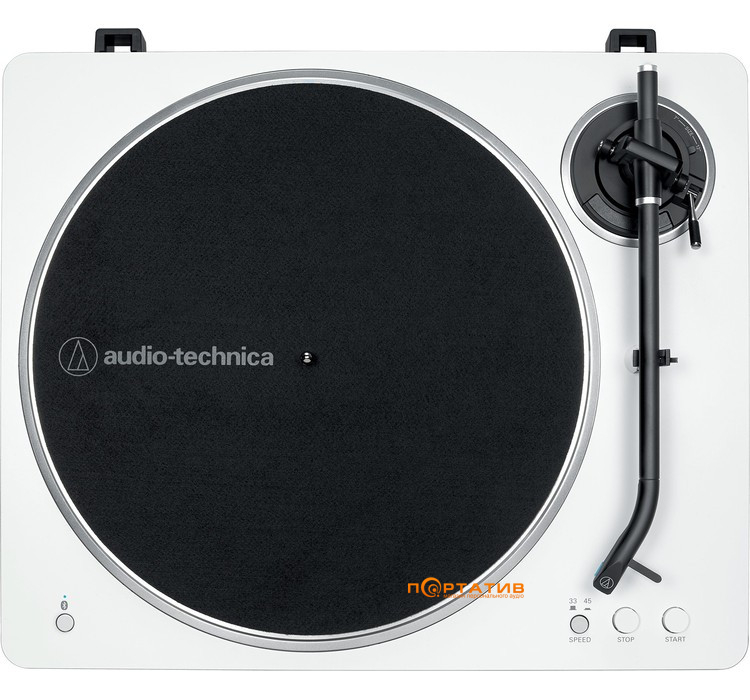 Проигрыватель винила Audio-Technica AT-LP70XBTWS White Silver