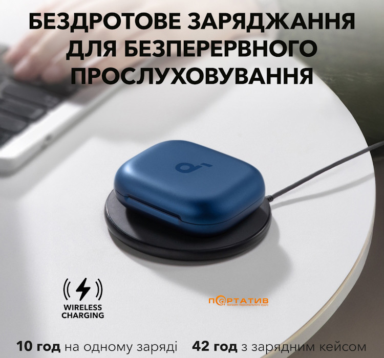 Наушники Anker SoundCore Aerofit 2 Blue (A3874G31)