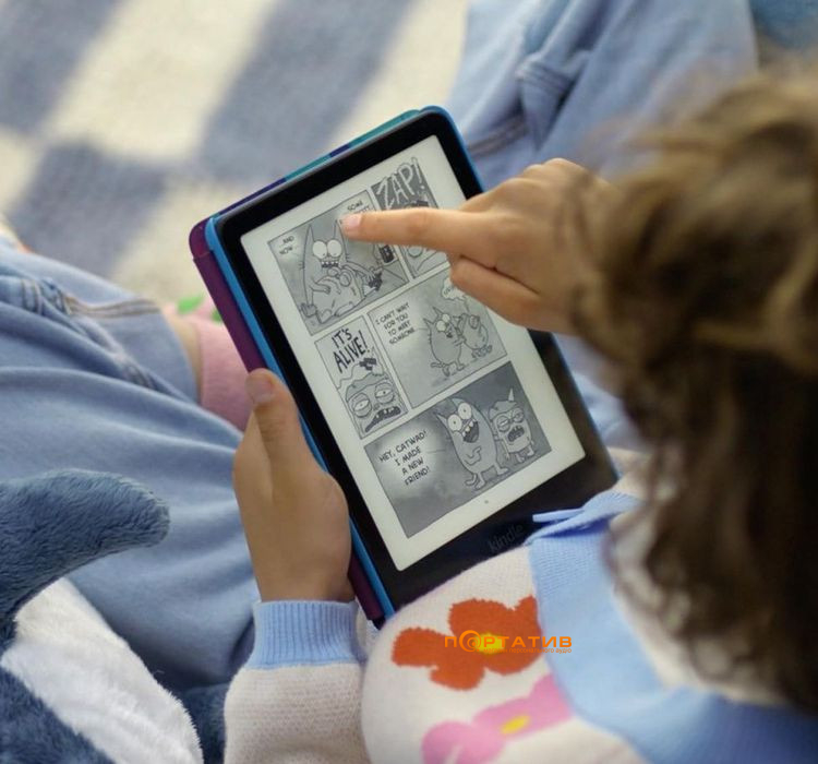 Электронная книга Amazon Kindle Paperwhite 12th Gen. 16GB Kids Cyber CIty Cover