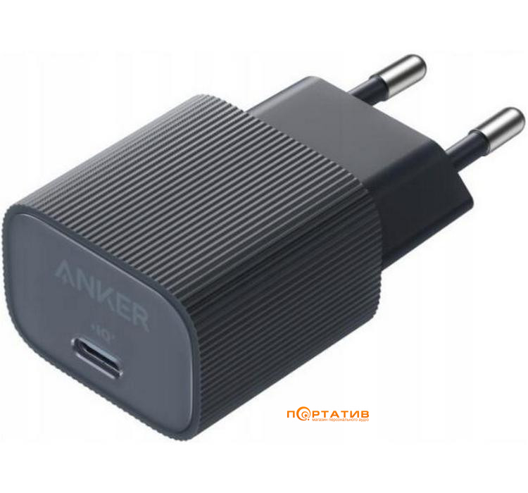 Зарядний пристрій Anker PowerPort 511 Nano IV 30W USB-C GaN Black (A2337G11)