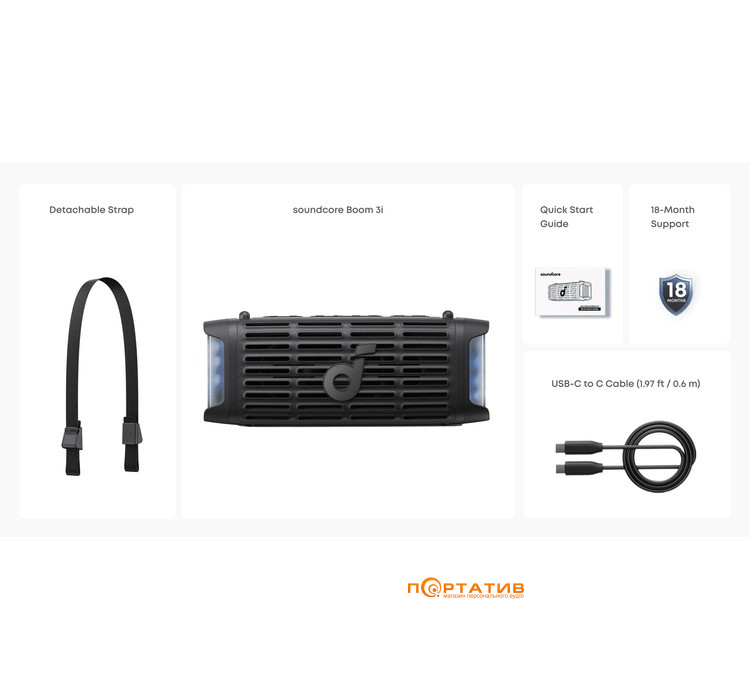 Акустика Anker SoundCore Boom 3i Black (D5100010)