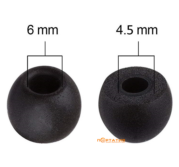 AV-audio Foam tips TS400 (L) Black (1 пара)