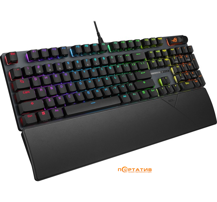 Игровая клавиатура ASUS ROG Strix Scope II NX Snow USB EN PBT Black (90MP036A-BKUA01)
