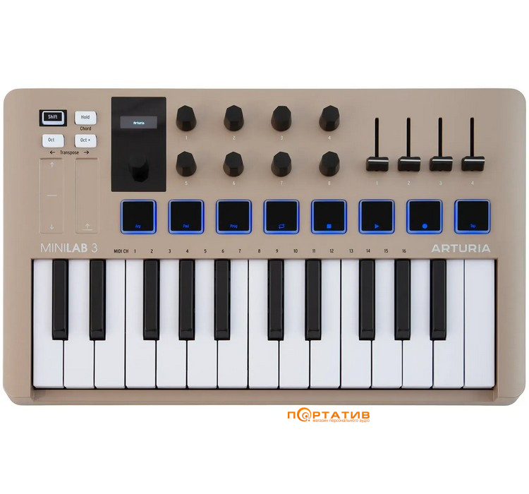 MIDI-клавиатура Arturia MiniLab 3 Champagne Edition