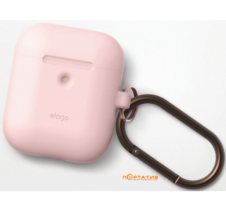 Elago A2 Hang Case for Airpods with Wireless Charging Case Lovely Pink (EAP2SC-HANG-PK)