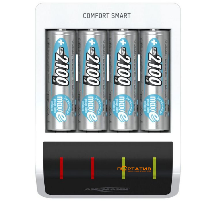 Зарядний пристрій Ansmann Comfort Smart USB AA/AAA + 4xAA 2100mAh (1001-0092-01)