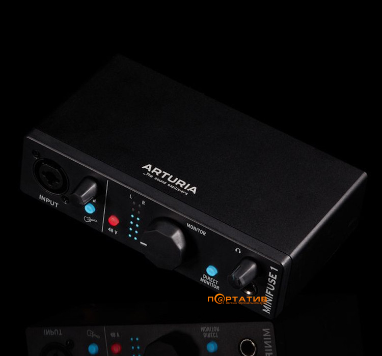 Аудіоінтерфейс Arturia MiniFuse 1 Black