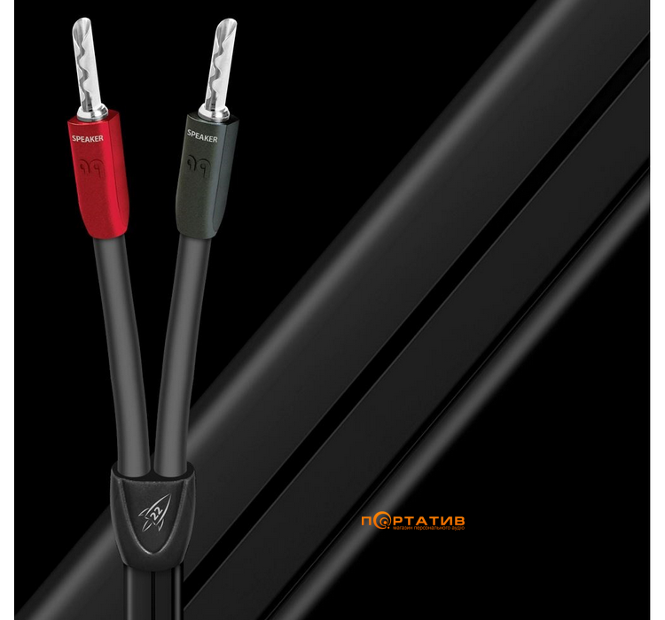 Кабель AUDIOQUEST Pair 2.5m ROCKET 22 SBW SureGrip 300 Ban/G