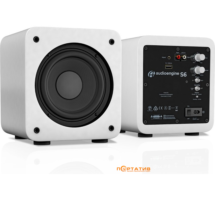 Сабвуфер Audioengine S6 Matte White