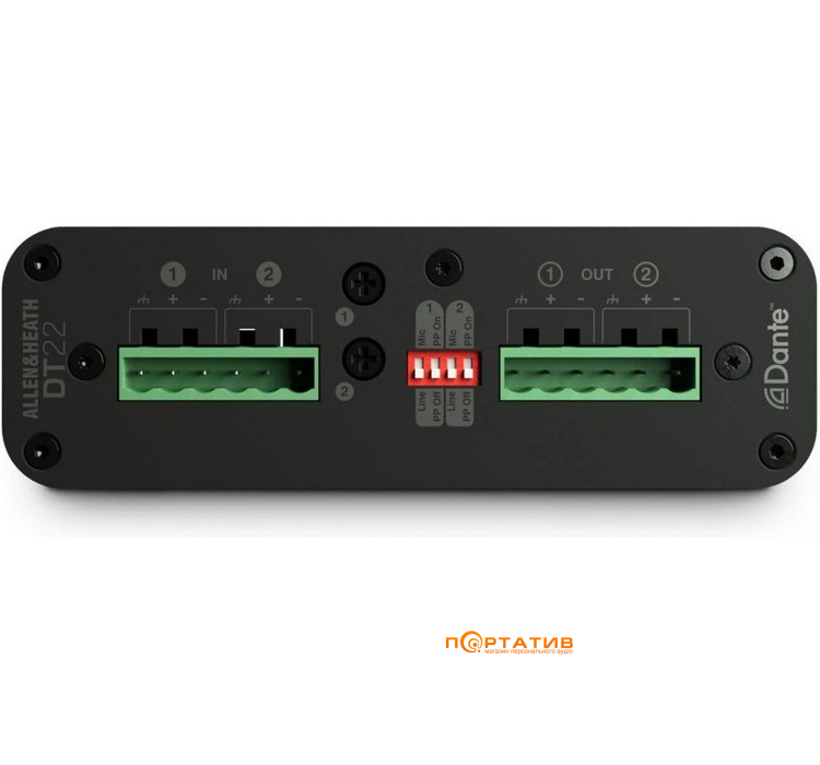 Dante-интерфейс Allen&Heath DT22-M