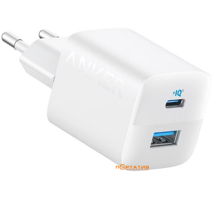 Anker PowerPort 323 - 33W Dual-Port White (A2331G21)