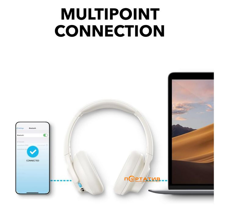 Навушники Anker SoundCore Q11i Cream White (A3005G21)