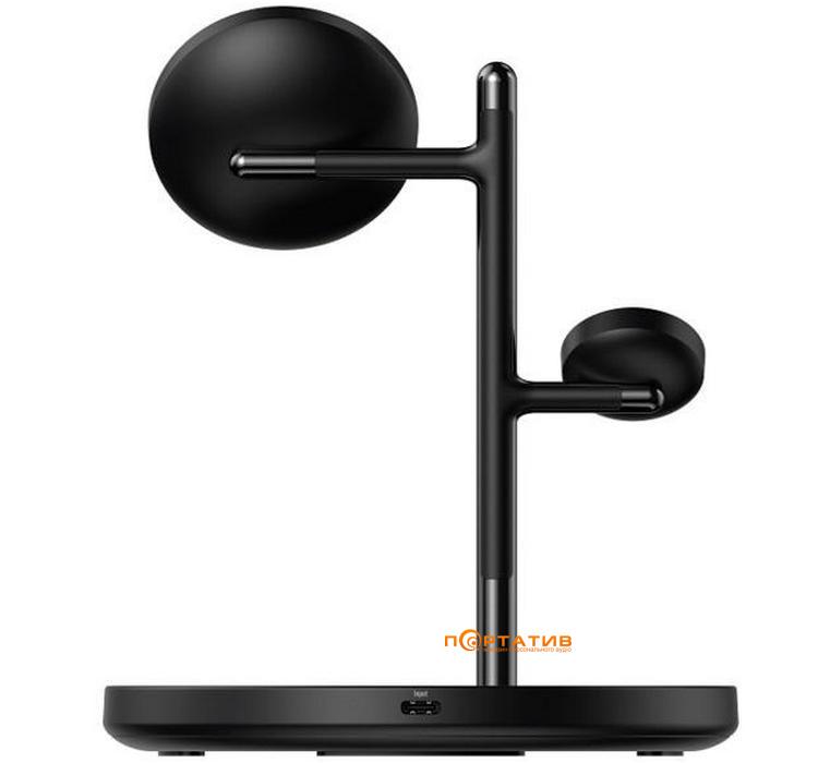Беcпроводное ЗУ Anker MagGo 3-in-1 Wireless Charging Station 15W Qi2 Black (B25M3311)