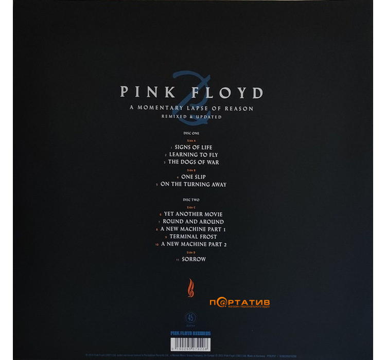 Вінілова платівка Pink Floyd - A Momentary Lapse Of Reason (Remixed & Updated) [2LP]