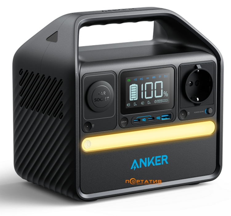 Портативна зарядна станція Anker 522 PowerHouse 320Wh 300W (A1721311)