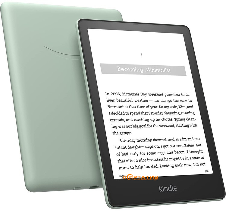 Електронна книга Amazon Kindle Paperwhite Signature Edition 11th Gen. 32GB  Agave Green